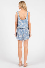 Load image into Gallery viewer, Sleeveless Flowy Tank with Wide Leg Short Romper - NJU60424D
