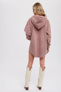 FLEECE HOODIE TUNIC