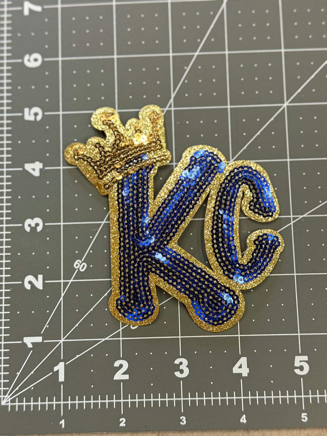 Sequin KC and Crown Royals Patch