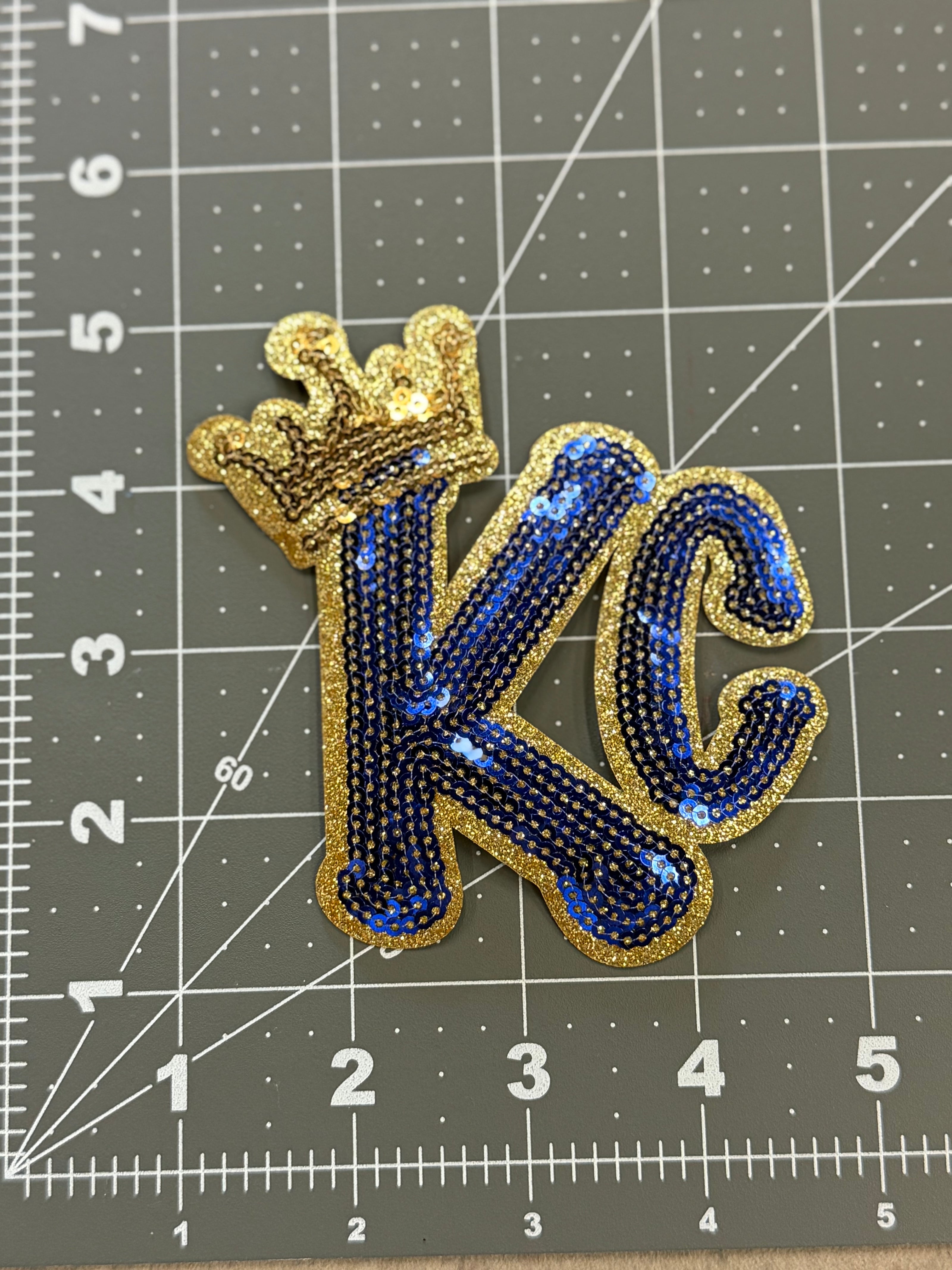 Sequin KC and Crown Royals Patch
