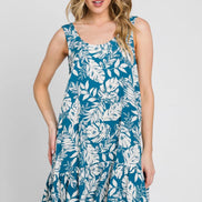 Ruffled Mini Dress w/Deep V Back
