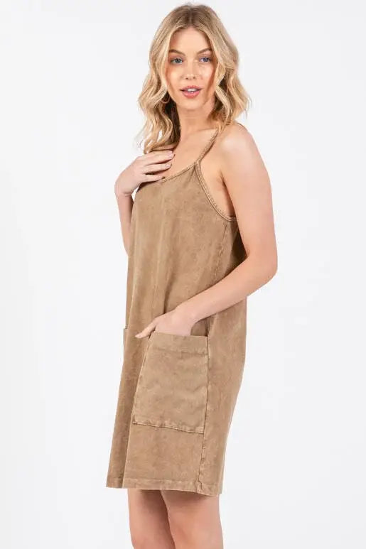 Garment Dye Cami Dress - D40854P