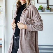 Hooded Chenille Shacket
