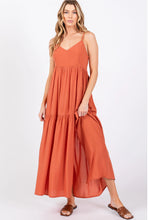 Load image into Gallery viewer, V-Neck Tiered Maxi Dress
