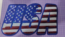 Load image into Gallery viewer, USA Flag Vibes Sequin Patch (11 inch)
