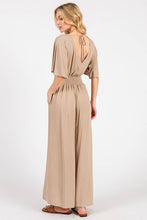 Load image into Gallery viewer, Heavy Gauze Smocked Waist Jumpsuit - VNJU16605F
