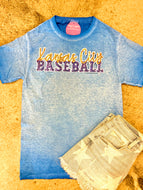 Kansas City Baseball Royals Tee w/Sequin Patch