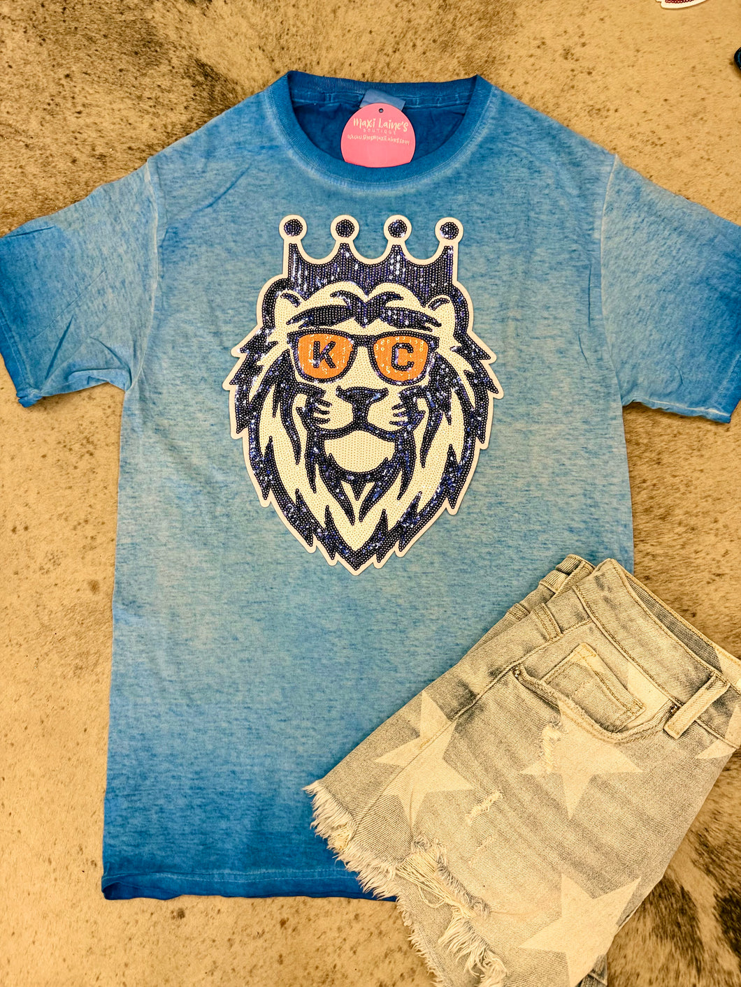 Slugger Royals Tee w/Sequin Patch