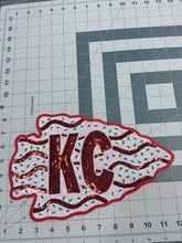 Load image into Gallery viewer, Sequin Chiefs Arrowhead Cake Large Patch
