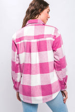 Load image into Gallery viewer, Plaid Sherpa Lined Shacket
