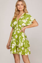 Load image into Gallery viewer, Drop Shoulder Print Dress
