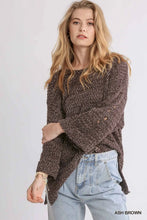 Load image into Gallery viewer, Ash Brown Distressed Sweater
