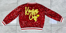 Load image into Gallery viewer, CHIEFS Sequin Bomber Jacket
