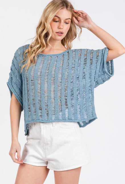 Knit Sweater (Blue)