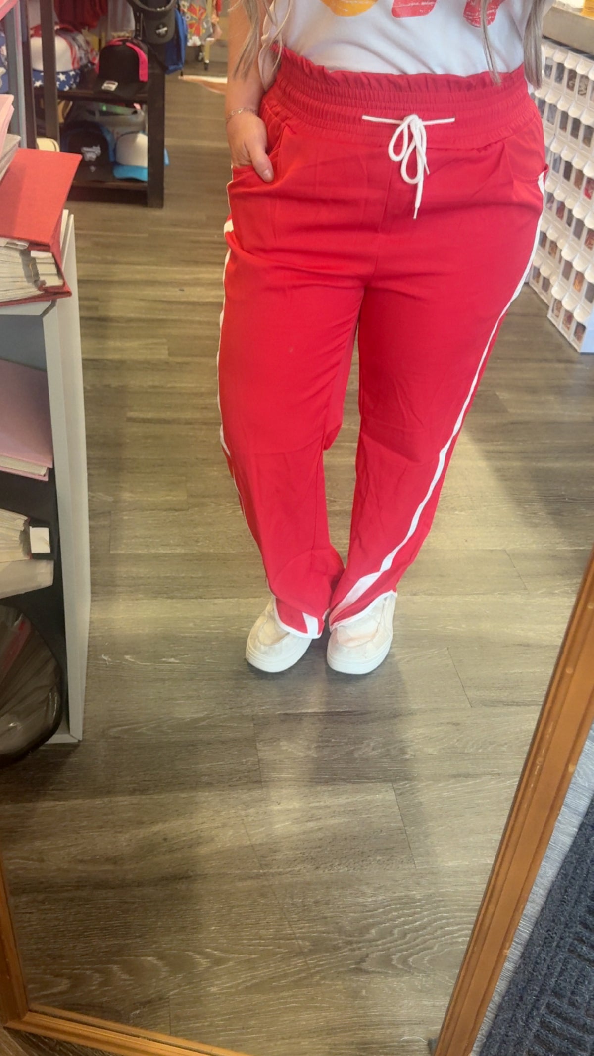 Wide Leg Track Pants