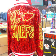 CHIEFS Sequin Bomber Jacket