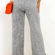 Wide Leg Drawstring Jeans