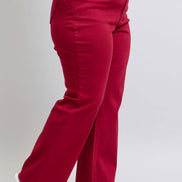 JUDY BLUE Heart Shaped Back Pockets High Waisted 90's Straight- PLUS