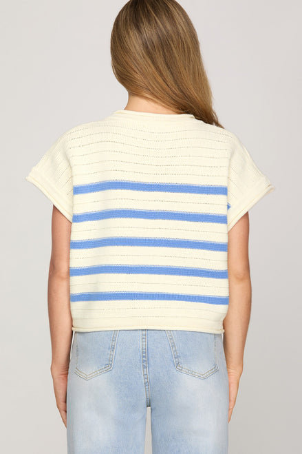 Striped Knit Top