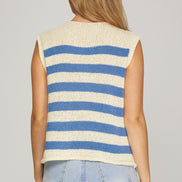 Gold Button Sweater Vest