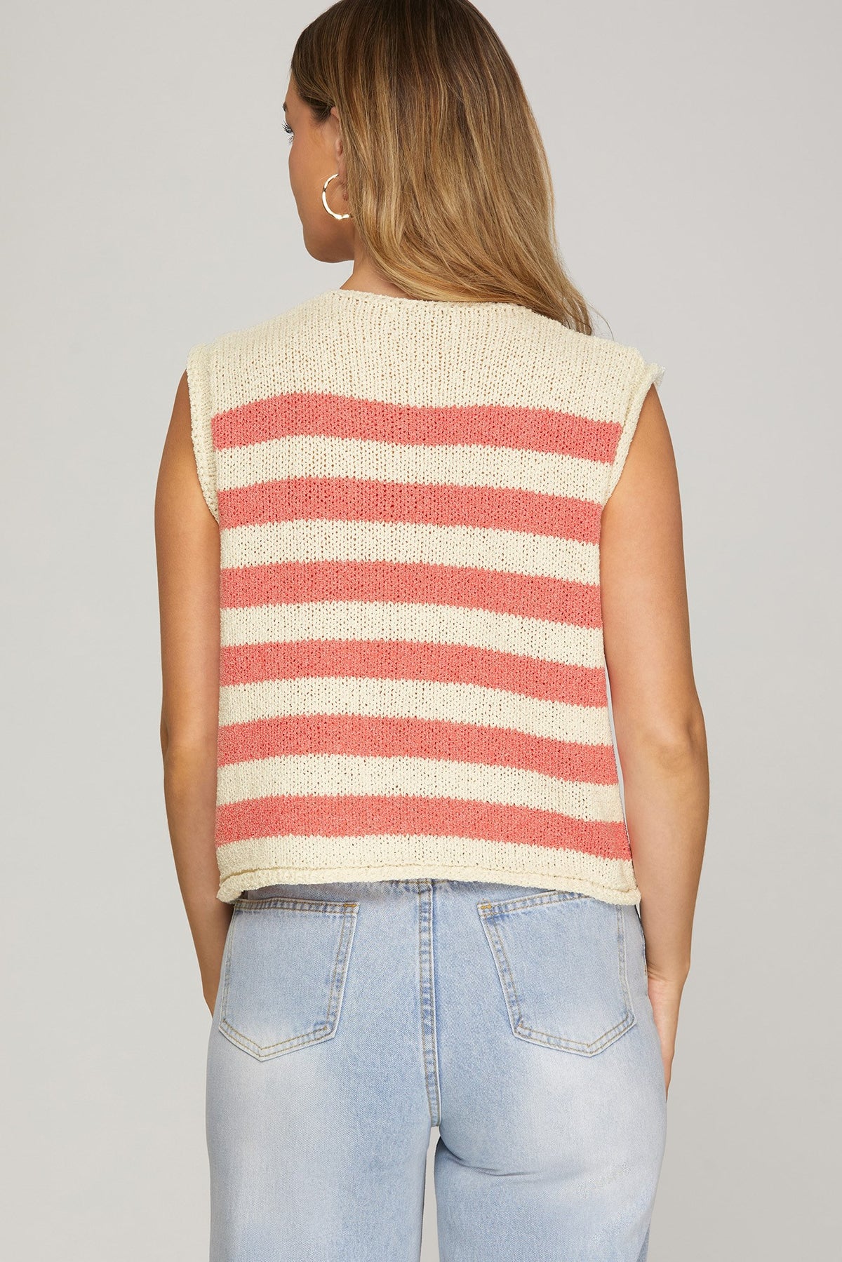 Gold Button Sweater Vest