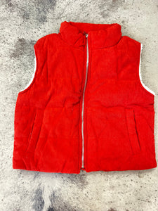 Chiefs Sherpa Lined Corduroy Vest (Gold)