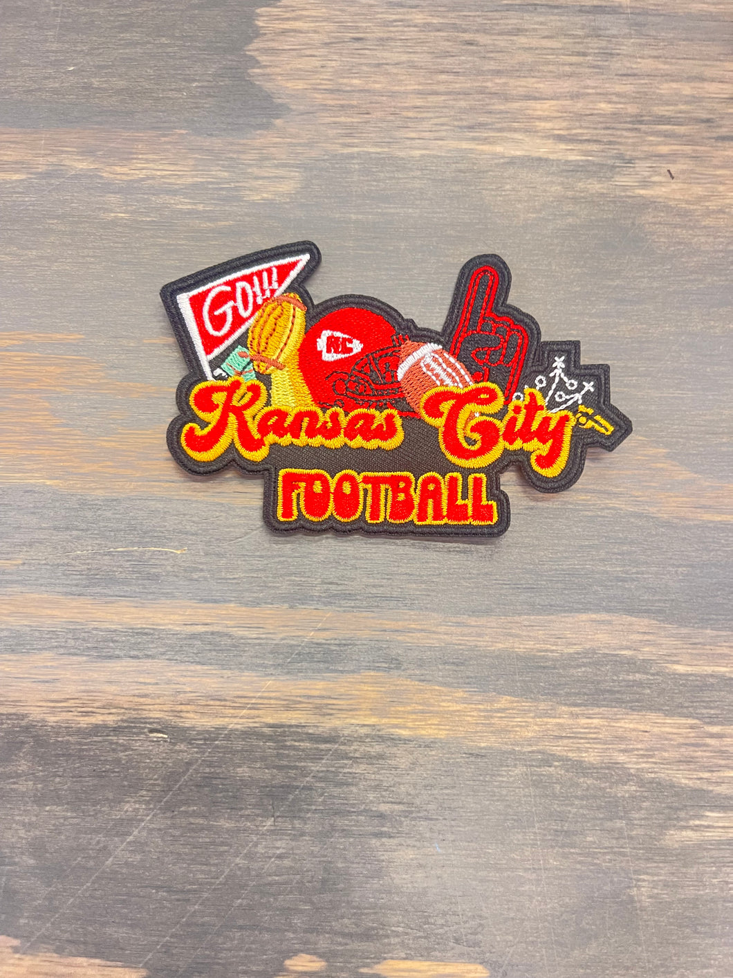 Kansas City Football Iron-On Patch