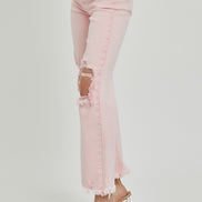 RISEN High Rise Cropped Denim