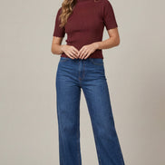 Short Sleeve Scallop Sweater