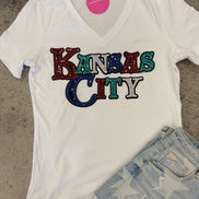 Kansas City Combo Chiefs Sporting Current Royals V-Neck Tee