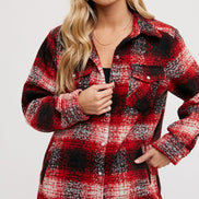 Button Down Flannel Shacket