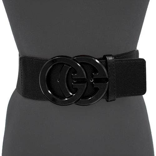 DOUBLE CIRCLE COLOR BUCKLE BELT