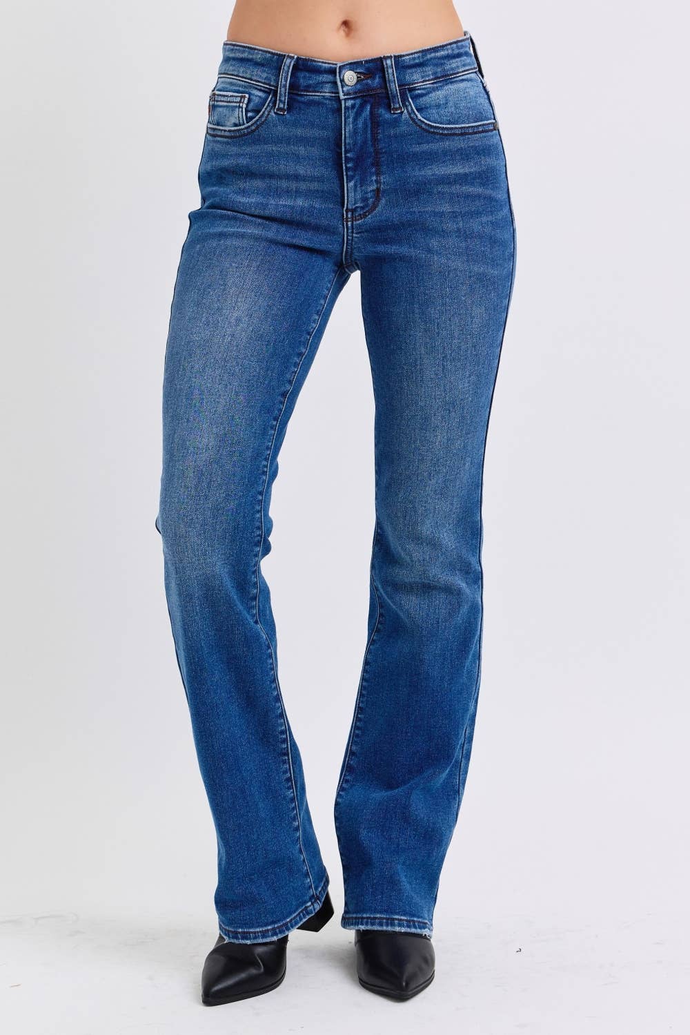 JUDY BLUE Mid Rise Thermal Bootcut