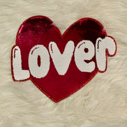 Lover Heart Sequin X-Large Patch (Valentine’s Collection)