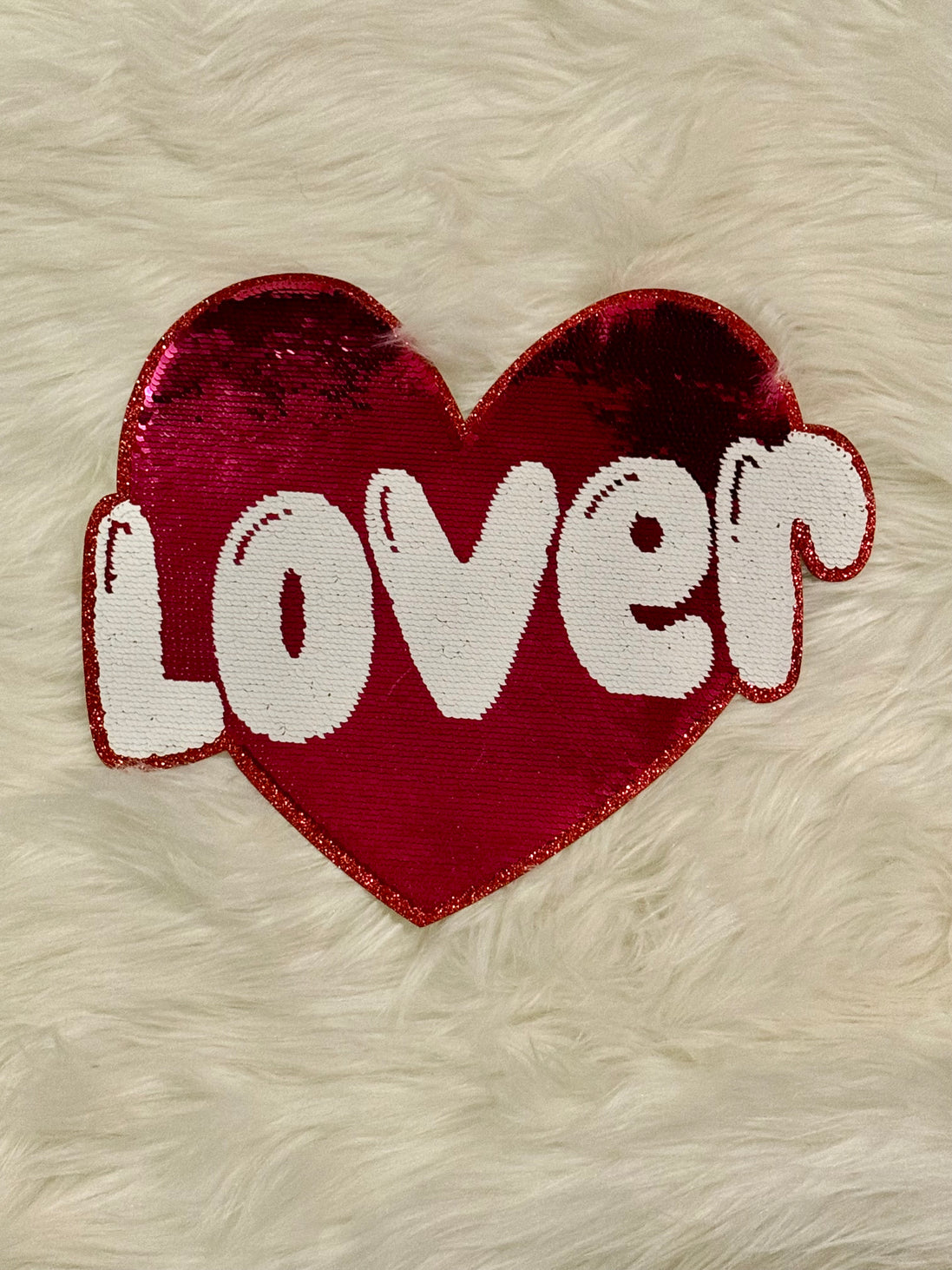 Lover Heart Sequin X-Large Patch (Valentine’s Collection)