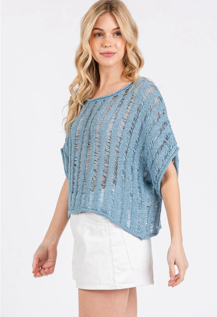 Knit Sweater (Blue)