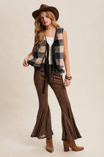 Load image into Gallery viewer, Reversible Tie-Front Fuzzy Vest
