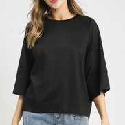 Luxeknit 3/4 Sleeve Raglan Top (Bottoms sold Separately)