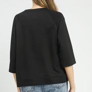 Luxeknit 3/4 Sleeve Raglan Top (Bottoms sold Separately)