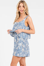 Load image into Gallery viewer, Sleeveless Flowy Tank with Wide Leg Short Romper - NJU60424D
