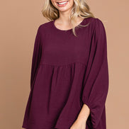 Puff Sleeve Babydoll Top