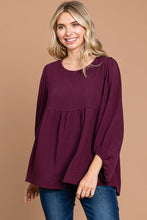 Load image into Gallery viewer, Puff Sleeve Babydoll Top
