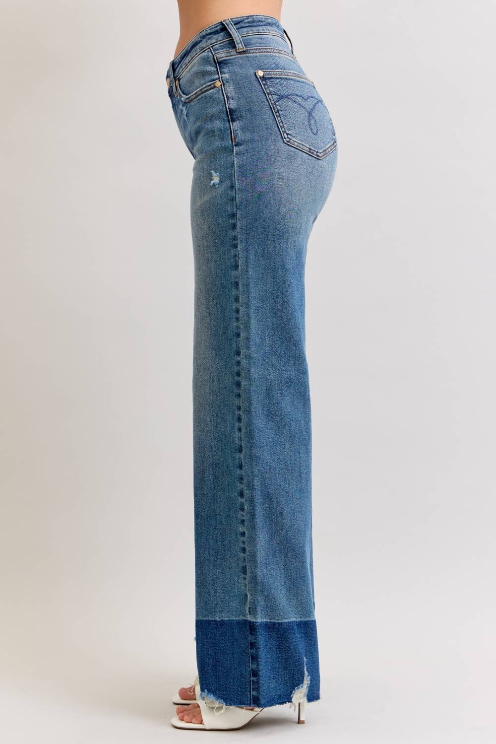JUDY BLUE High Waisted Column Straight