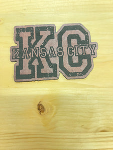 KC Leatherette Iron-On Patch