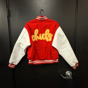 Kansas City Chiefs Leather Sleeved Varsity Jacket