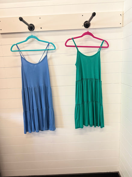 LACED UP BACK DETAIL DRESS