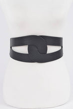 Load image into Gallery viewer, Faux Leather Elastic Belt
