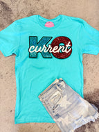 KC Current Tee w/Sequin patch