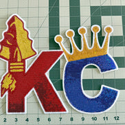 KC Combo Royals and Chiefs Tee w/Sequin Patch