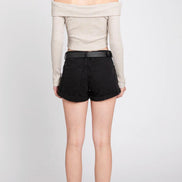 Off Shoulder Crop Top